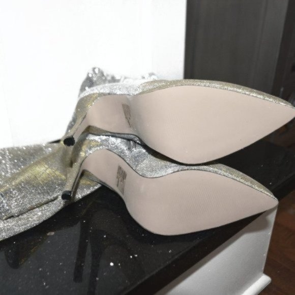 LEKISHA // Sparkly Over the Knee Pointed Toe Stiletto Boots - Picture 10 of 13